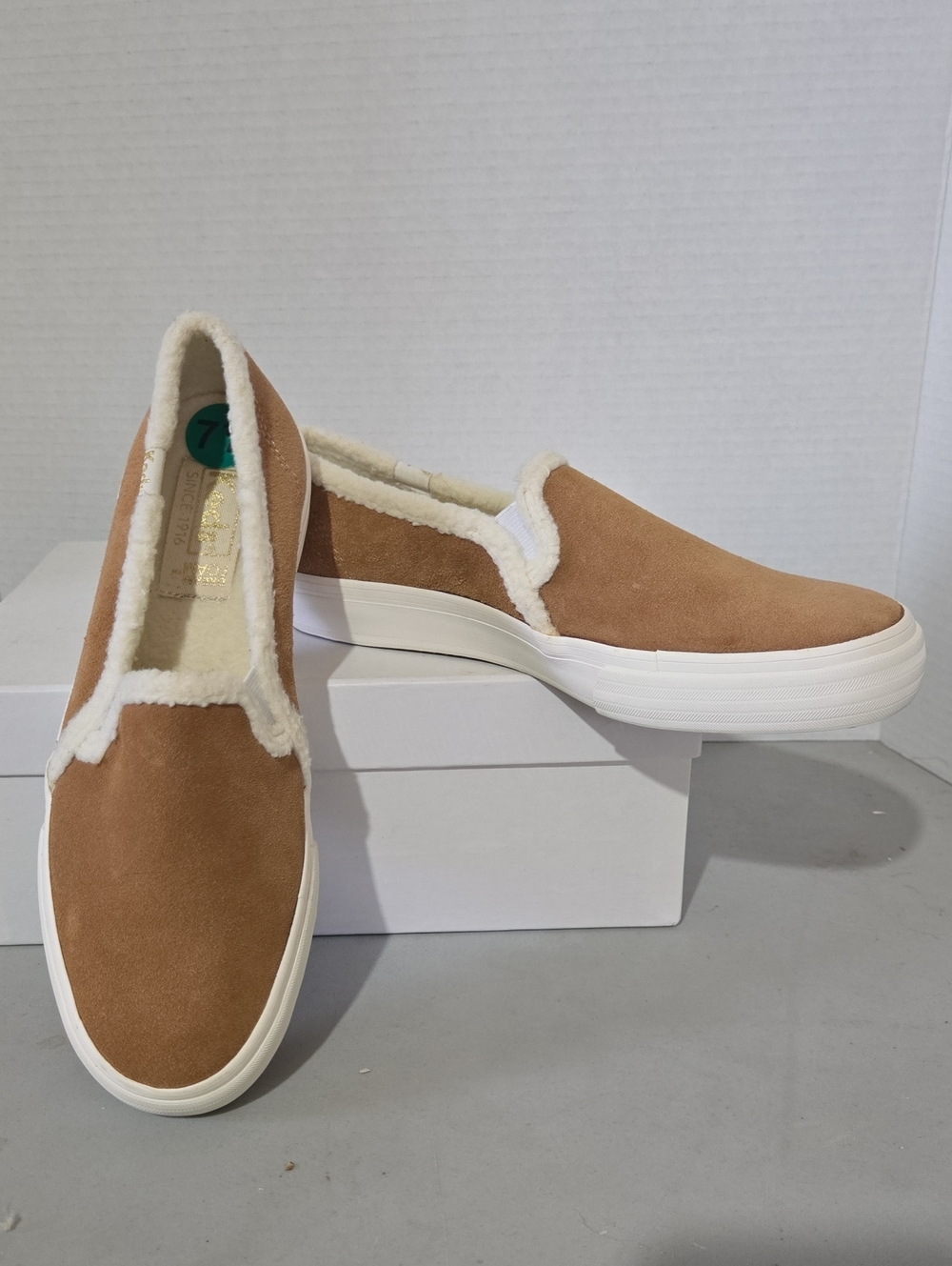 Keds Double Decker Suede Slip-On Sneakers 7.5...No Box